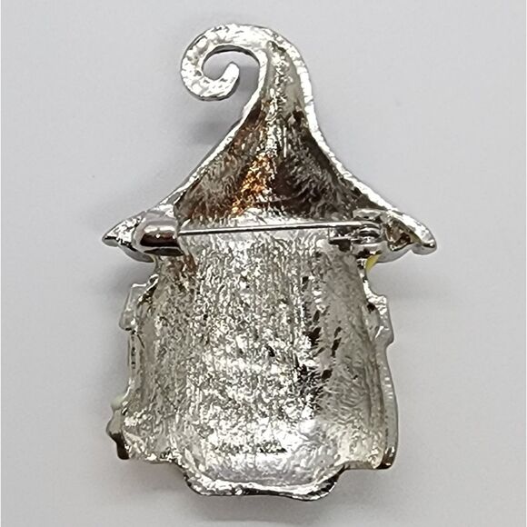 Fairy Elf House Brooch Believe Door Rhinestones & Dripping Oil Finish Forest - Picture 4 of 4